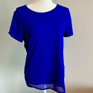 Athleta short sleeve top, royal blue